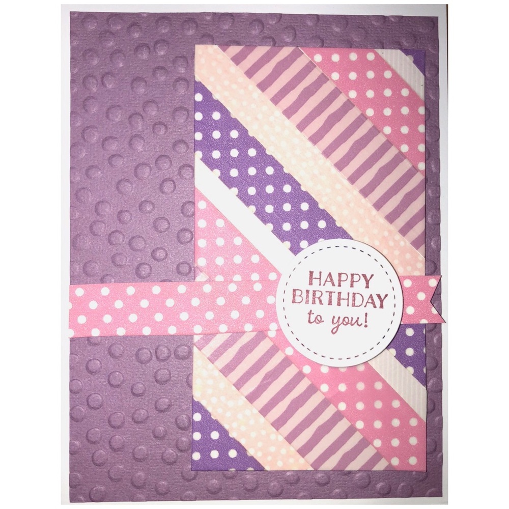 Handmade Polka Dot Birthday Greeting Card